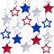 36Pcs Red White Blue Star Hanging Swirl Decorations Stars Streamers Foil Swirls